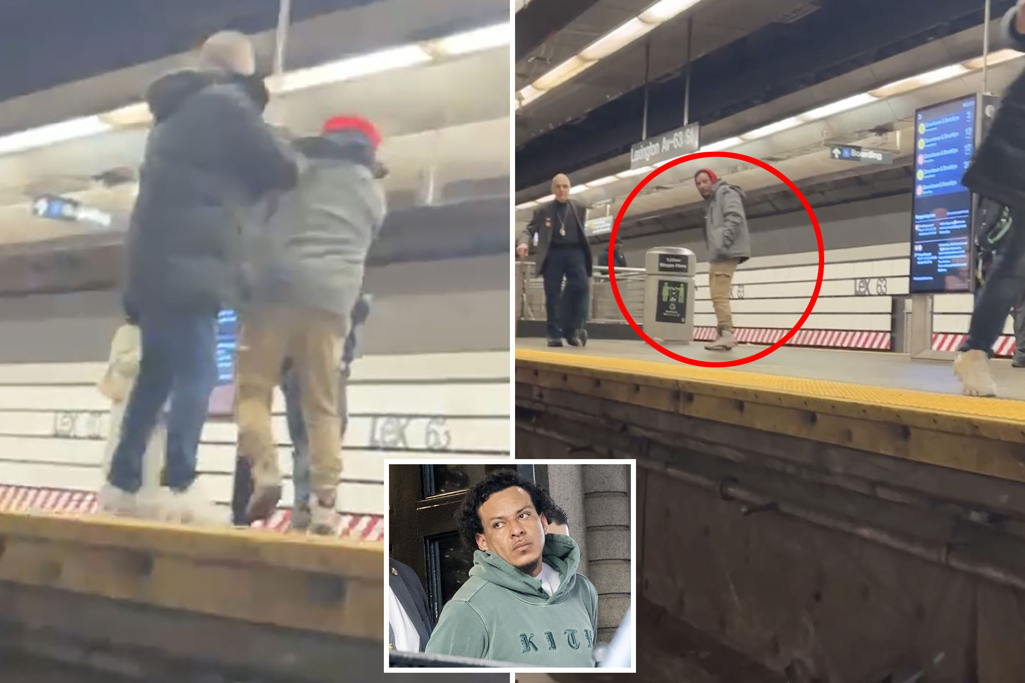 Migrant accused of shoving 83-year-old, another man onto subway tracks ...