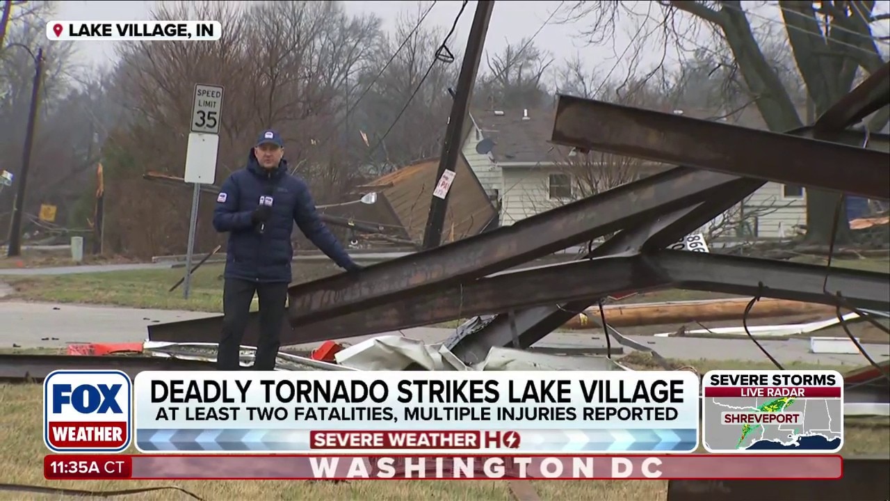 At least 2 killed after tornado rips through Lake Village, Indiana