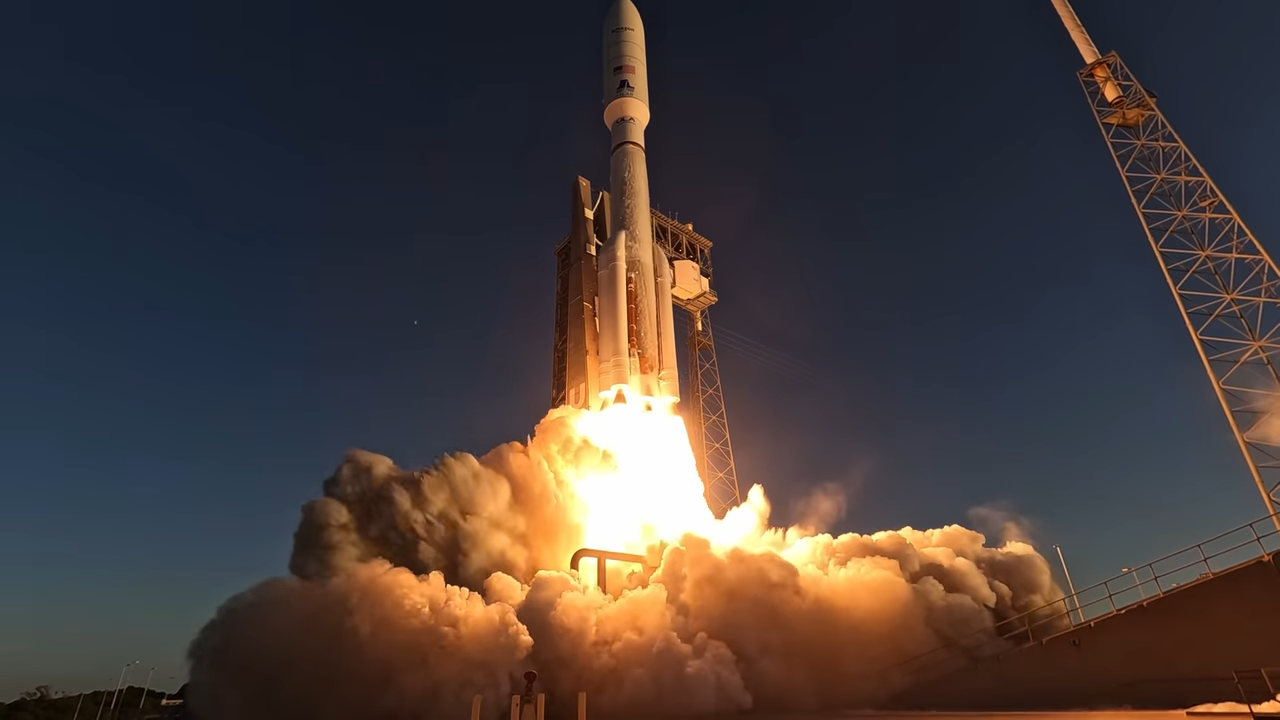 Watch the moment a military rocket blasts into space