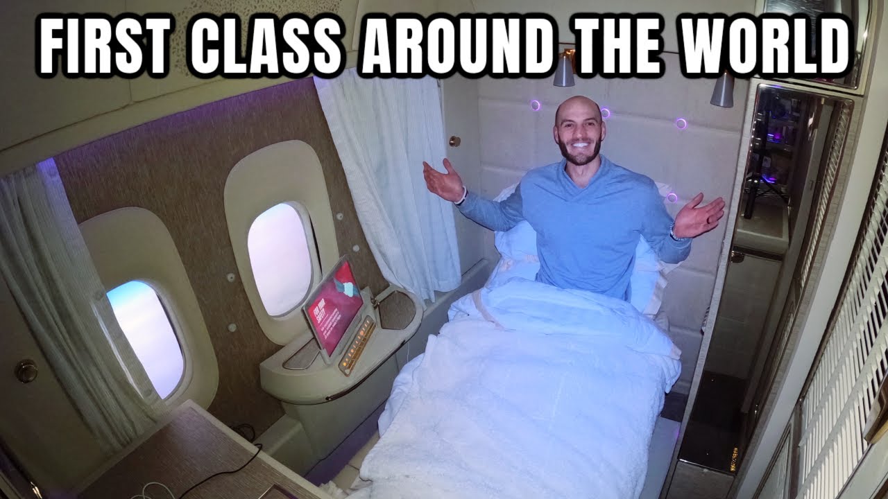 First class all the way around the world in 85 h ️