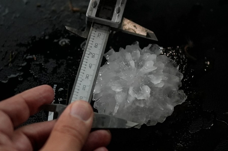 Record‑breaking hail? Illinois awaits verification of massive stone