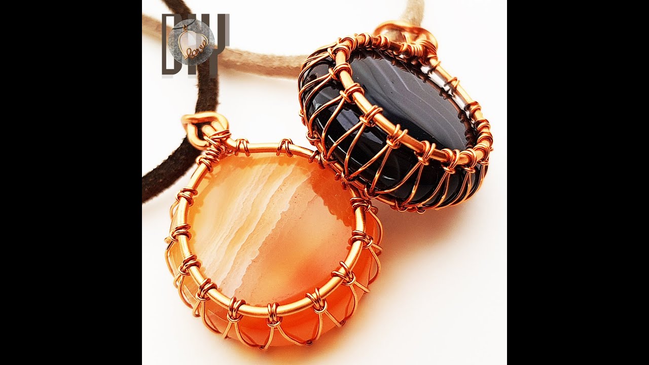 Drum | Pendant | Wire wrap stones without holes | Flat round stones ...