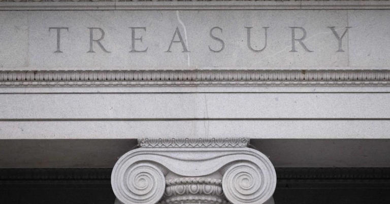 The U.S. Treasury Department building in Washington.