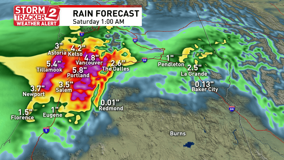 Atmospheric river pushes in, bringing rising rivers, mountain snow and ...