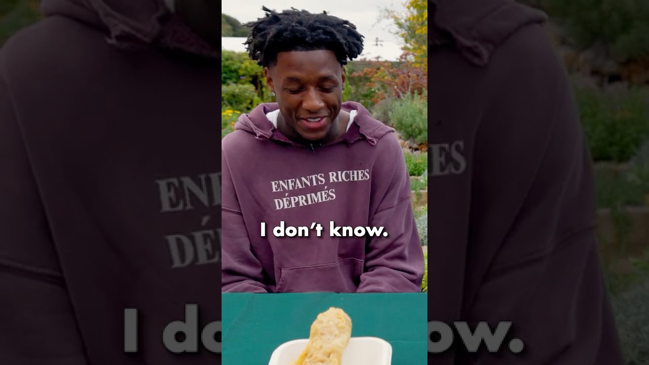 Battered sausage vs corn dog with NFL players!