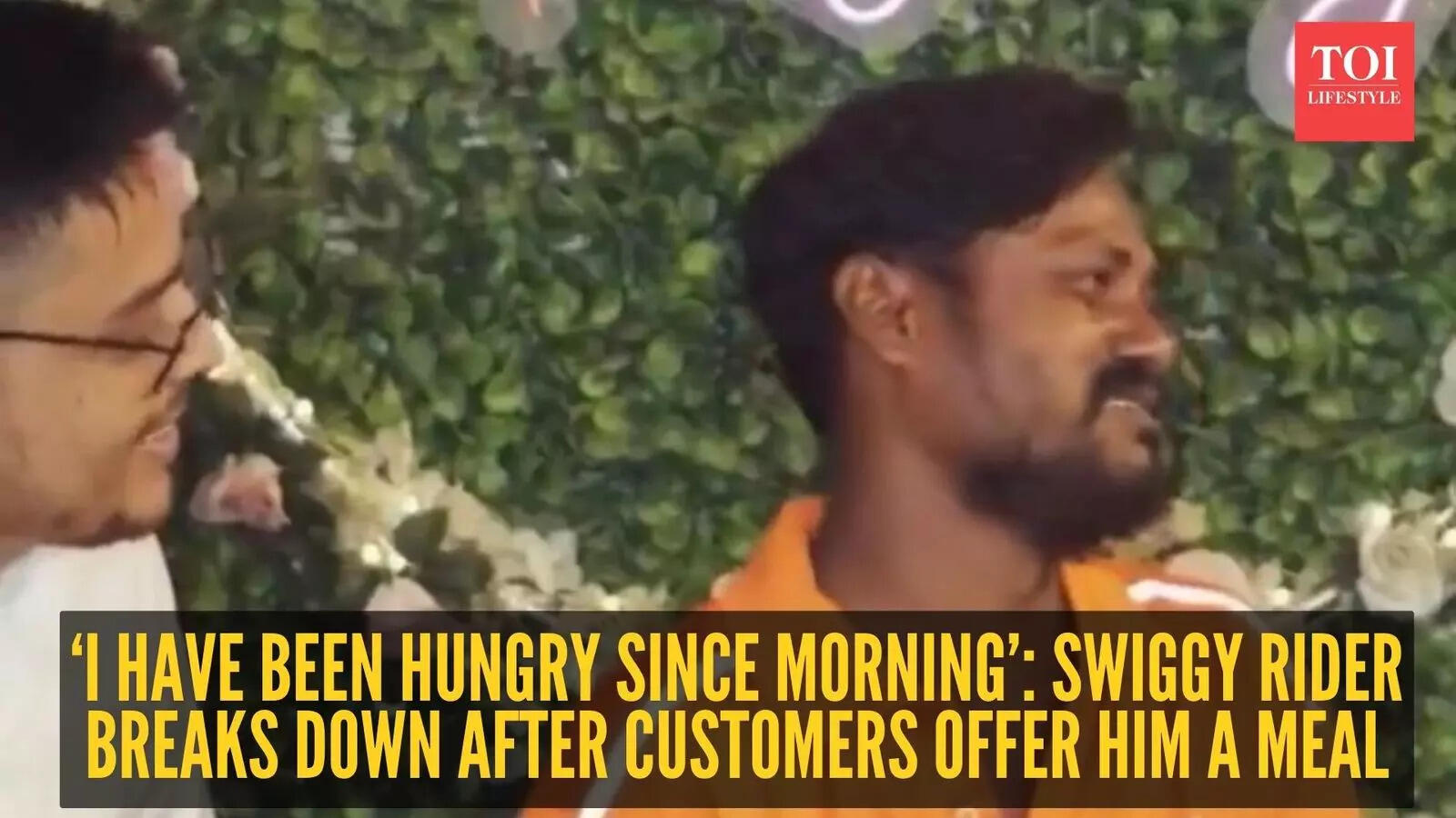 ‘I have been hungry since morning’: Swiggy rider breaks down after ...