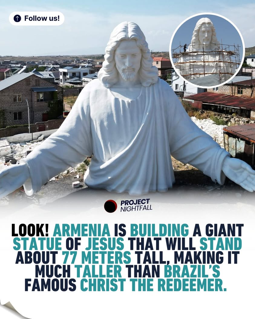 World's tallest Jesus rising in Armenia! Faith's giant, or a monumental ...