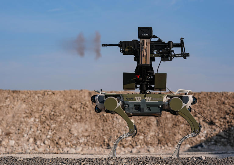 Video: Ukraine deploys armed ground robots against Russian forces in ...