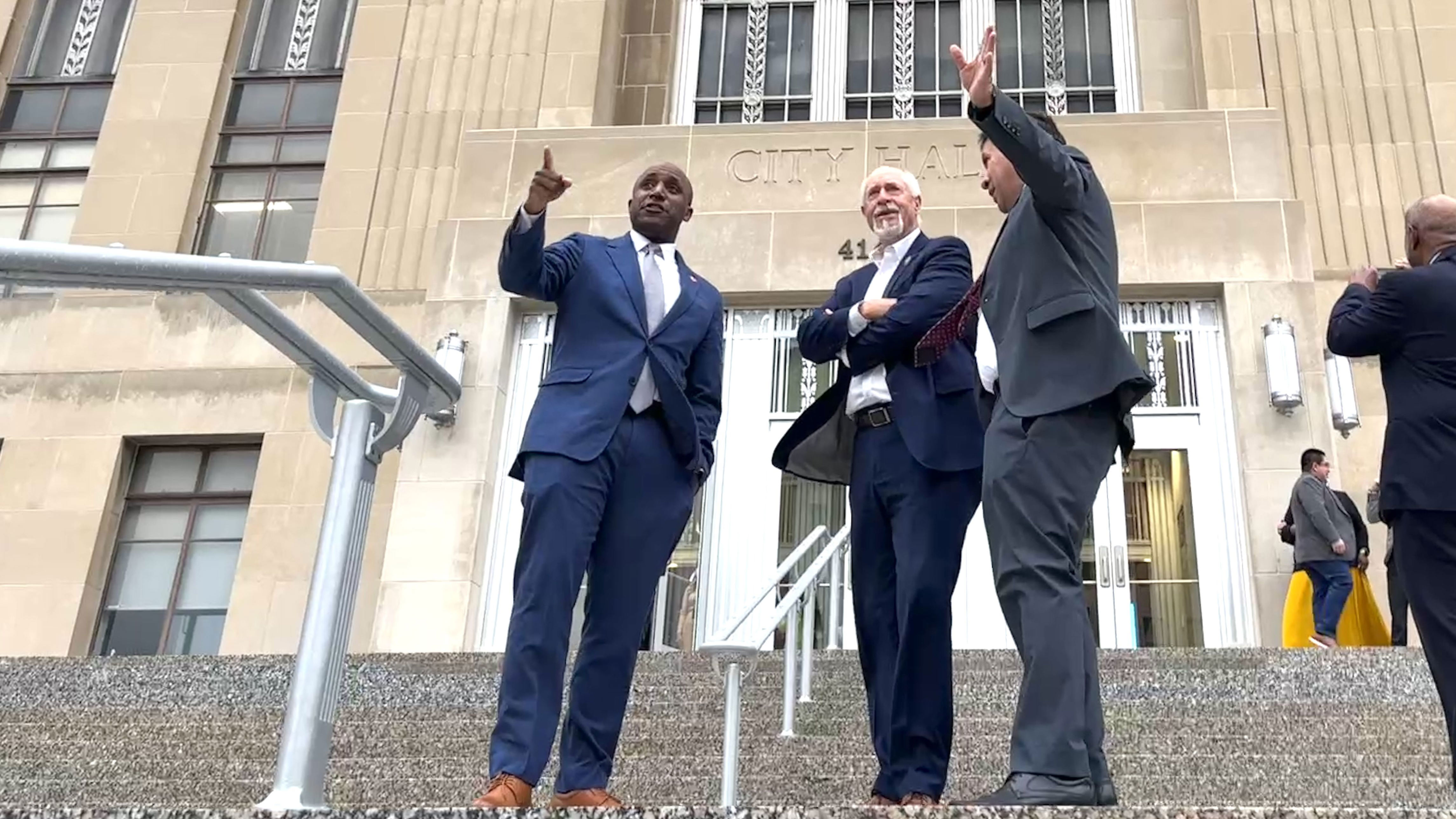 City Hall reopens plaza after nearly five years