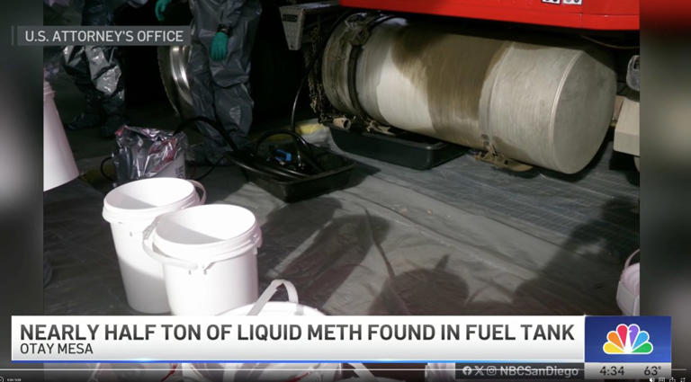 Accused Mexican smuggler caught with 1,000 pounds of liquid meth in ...