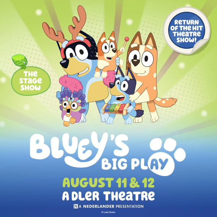 Catch 'Bluey's Big Play' at Adler Theatre in August