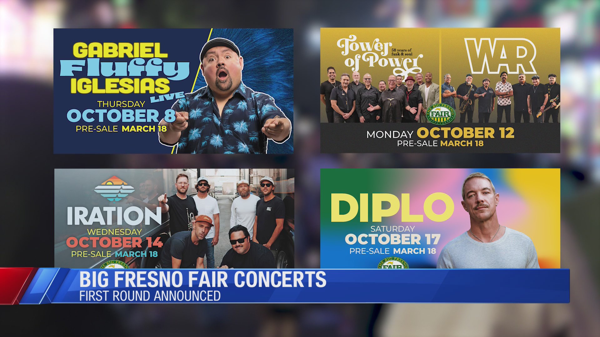 Big Fresno Fair unveils 2026 first round of concert lineup