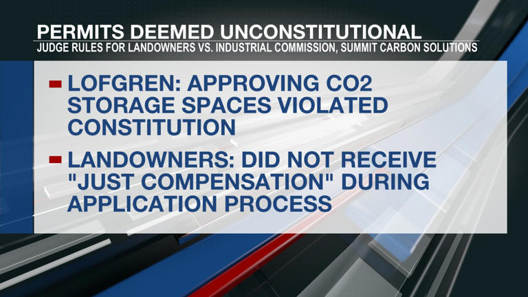 District Court judge rules in favor of landowners over Summit Carbon ...