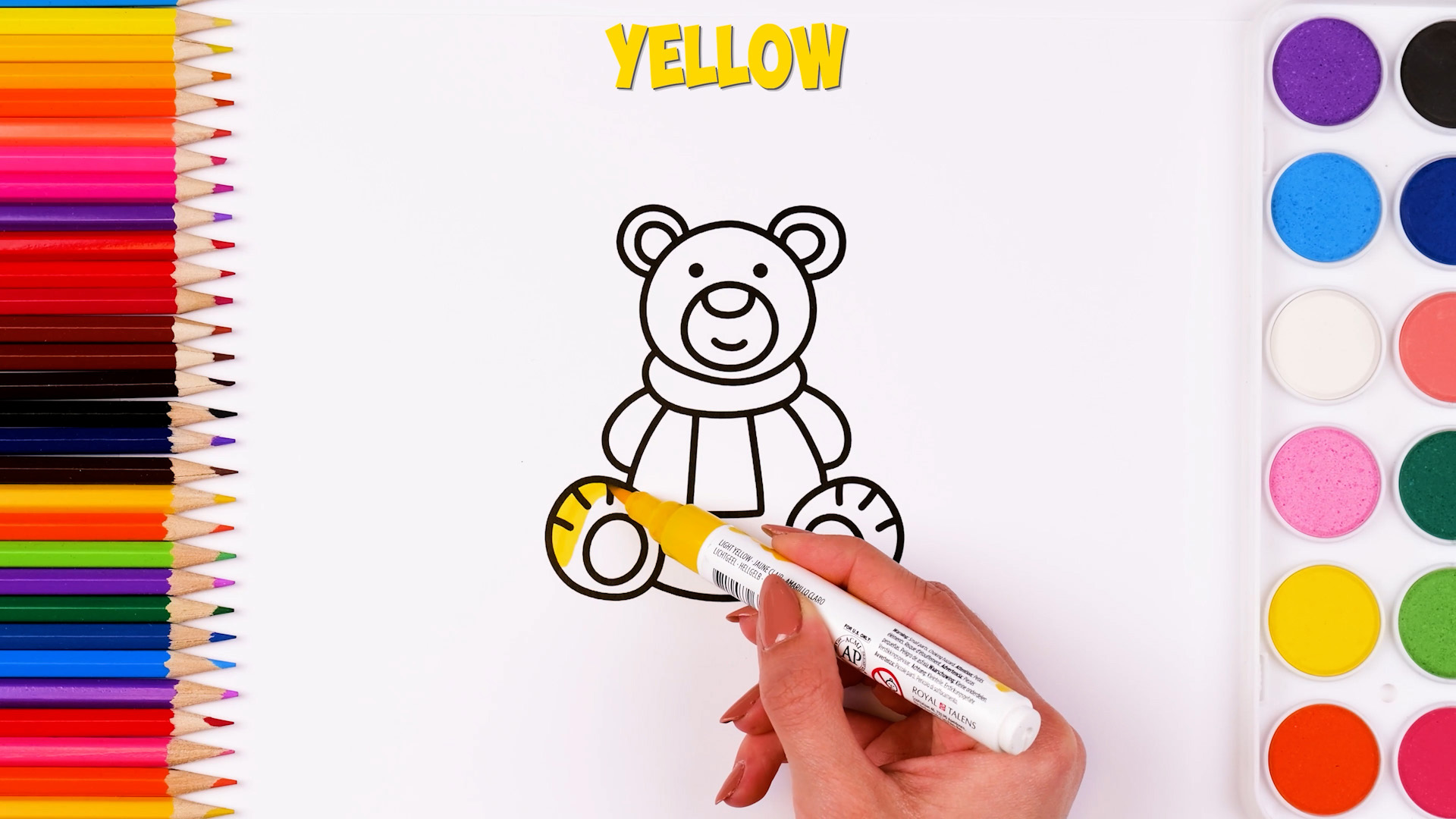 Learning colors together through drawings