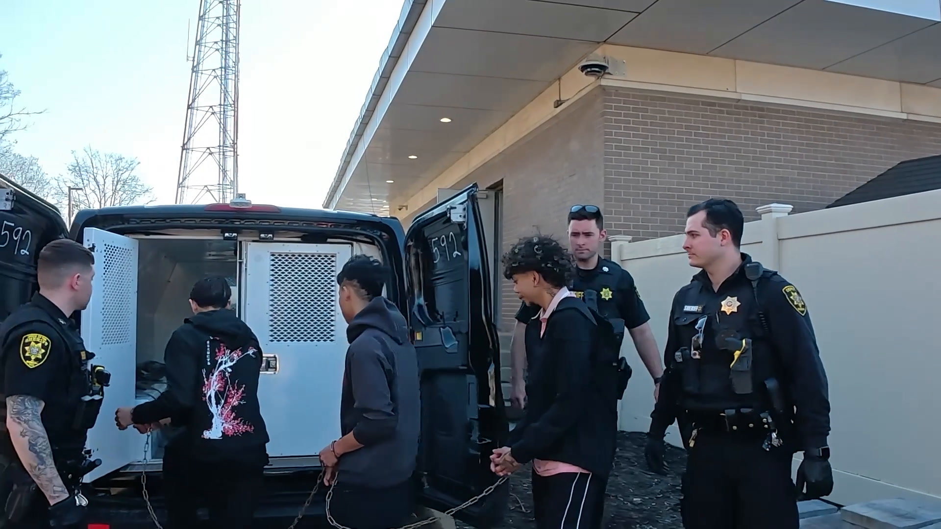 Three suspects charged after being caught with Molotov cocktails