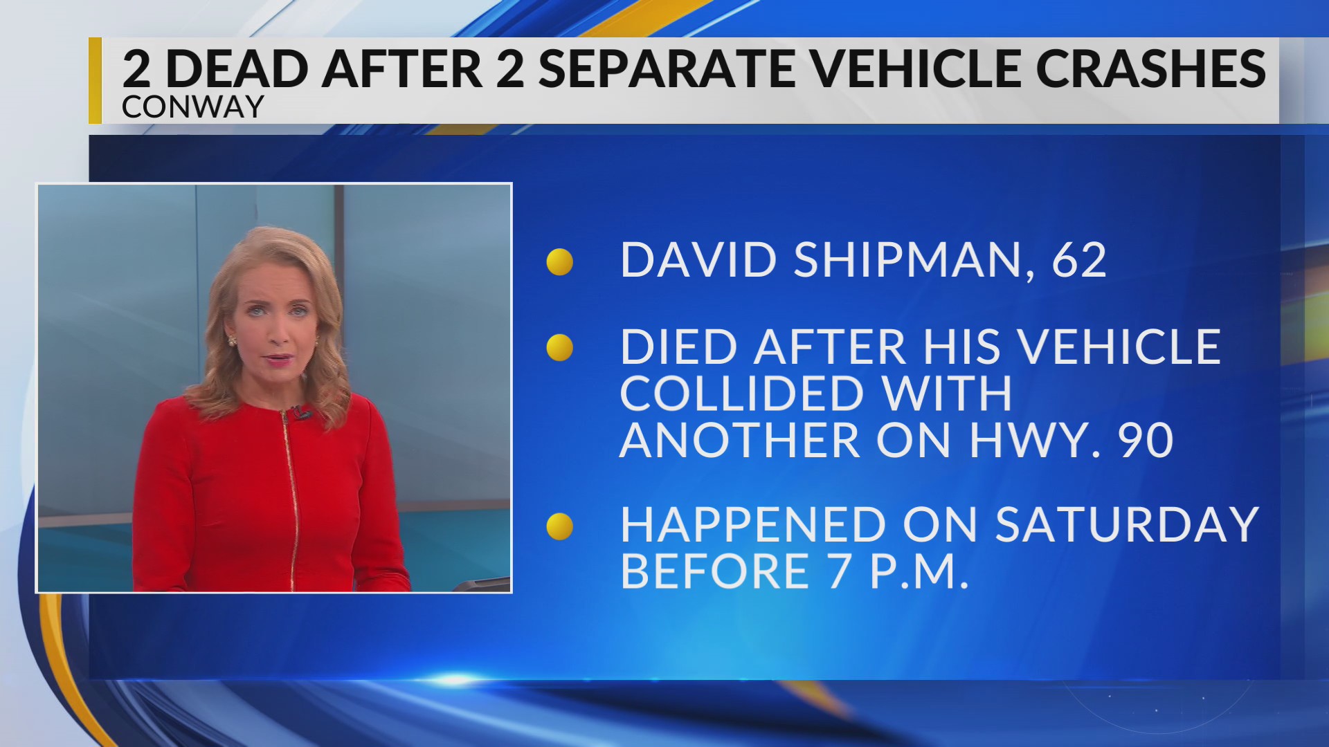 Coroner identifies man killed in Highway 90 crash near Conway