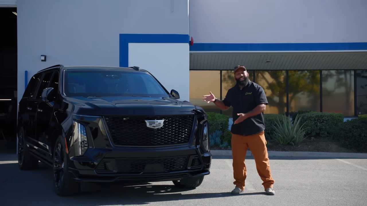 From stock luxury car to armored machine - the revealed transformation