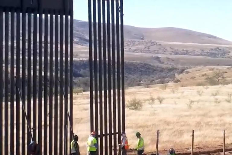 CBP releases 'ASMR video' of Texas border wall being erected