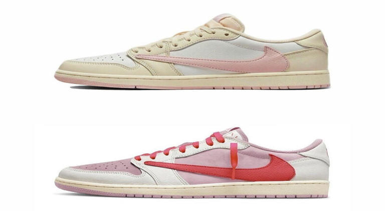 Travis Scott’s “Shy Pink” Jordan 1 lows to be released in May