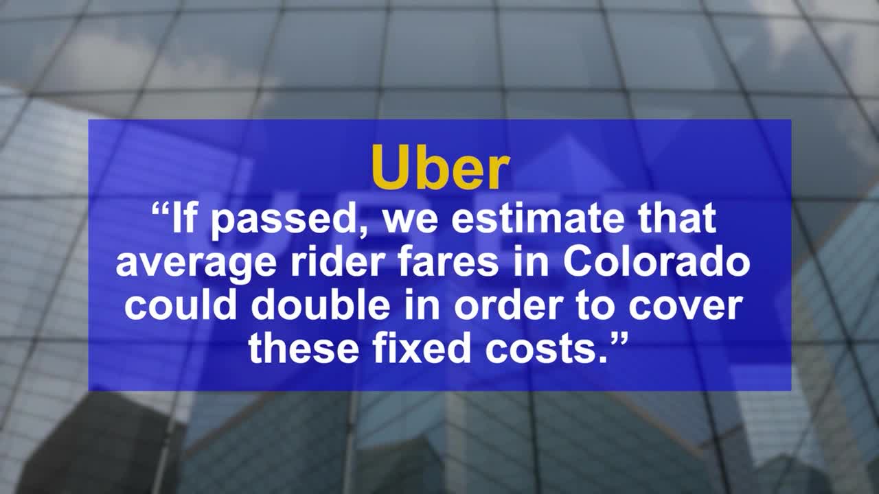 Colorado lawmakers consider bill to cap Uber, Lyft fees at 20% of fares