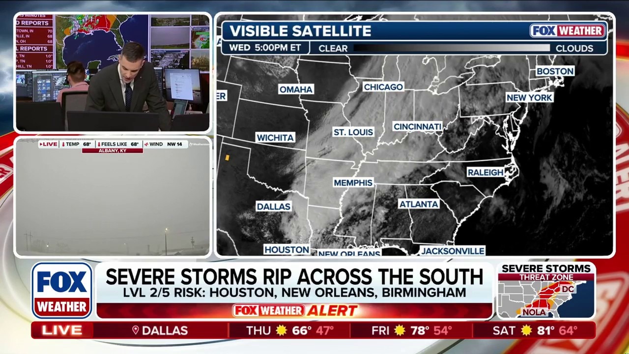 Severe weather continues as the same storm system moves east toward the ...