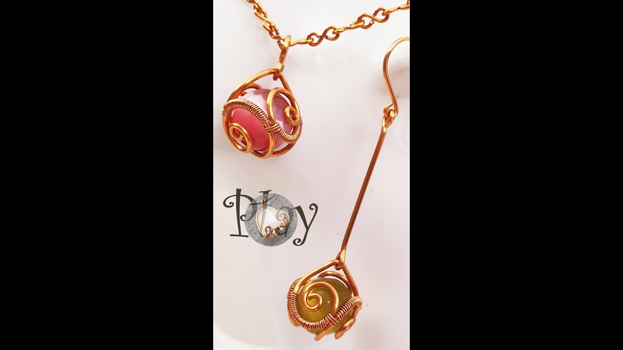 Play with wire | Simple cage | Pendant @LanAnhHandmade 664 #Shorts