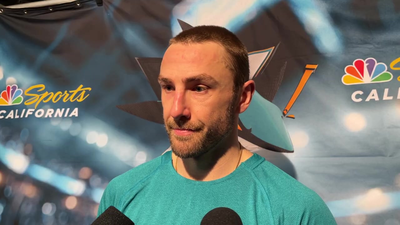 Goodrow on standing up for Celebrini, defending better | Sharks ...