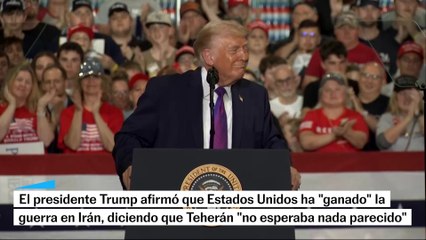 Trump asegura que ha ganado la guerra a Irán