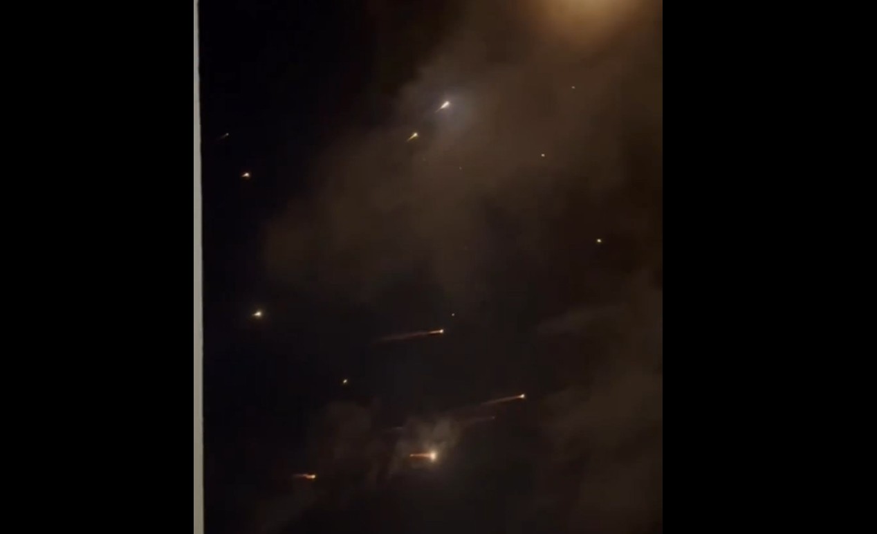 Watch: Shock video of 'largest barrage' of Hezbollah rockets yet fired ...
