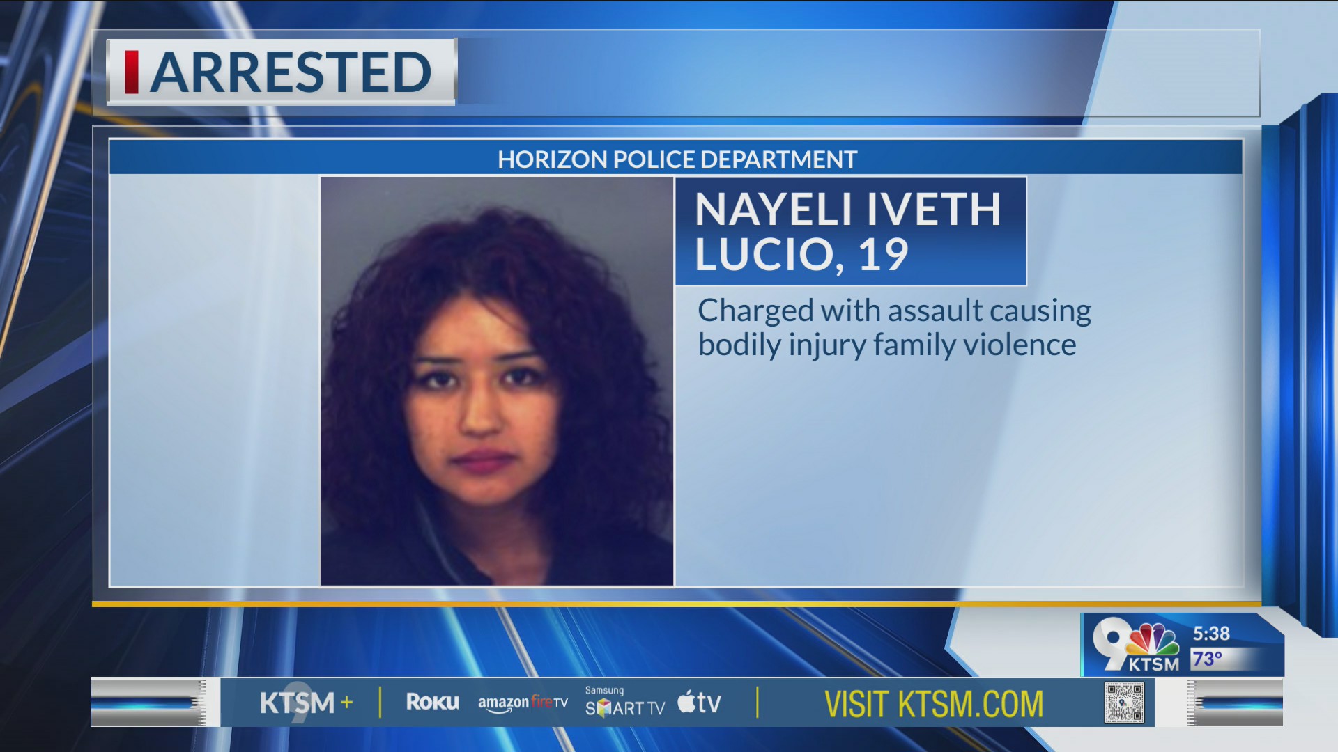Teen arrested after assaulting family member at Horizon home