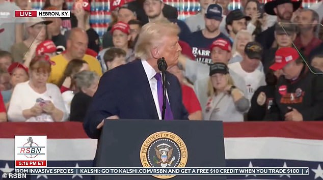 Trump halts Kentucky rally after supporter collapses as Dr Oz rushes to ...