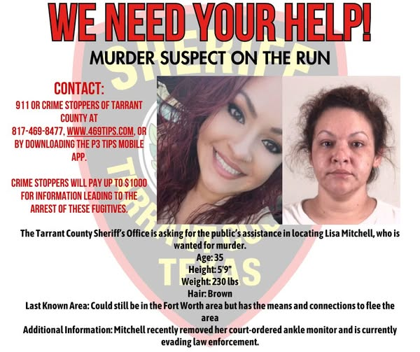 Murder suspect on the run after removing ankle monitor, Tarrant County ...