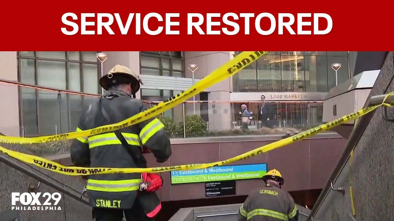 SEPTA services restored after fire, power outage