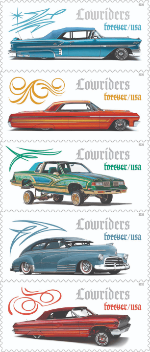 USPS celebrates lowriders, Chicano culture with new Forver stamp collection