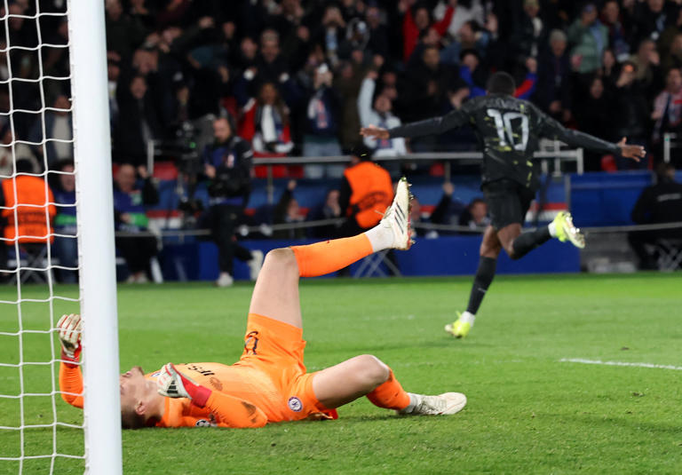 Chelsea stopper Filip Jorgensen joined Spurs’ Antonin Kinsky in making a calamitous error on the biggest stage (AFP/Getty)