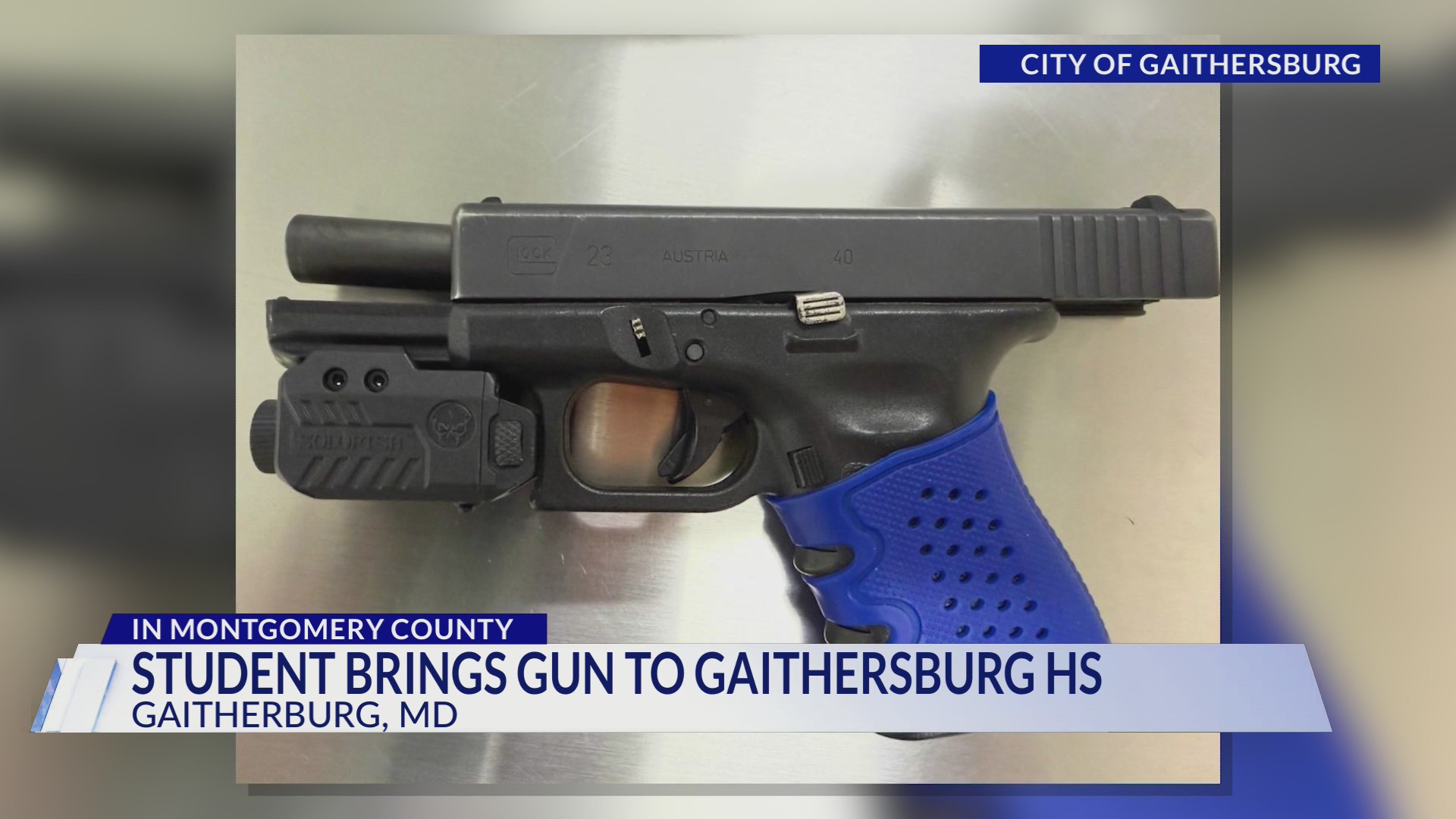 Gaithersburg High School student charged after gun found on school campus