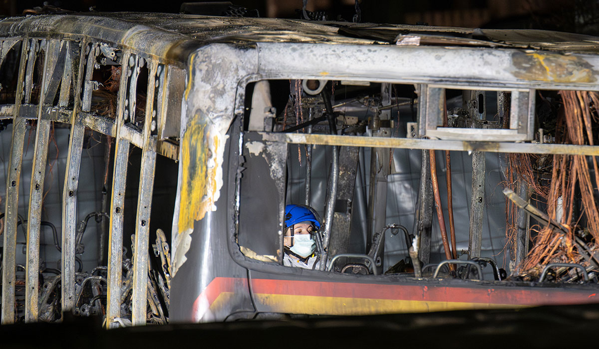 Six people killed as man 'sets himself on fire' during busy bus journey