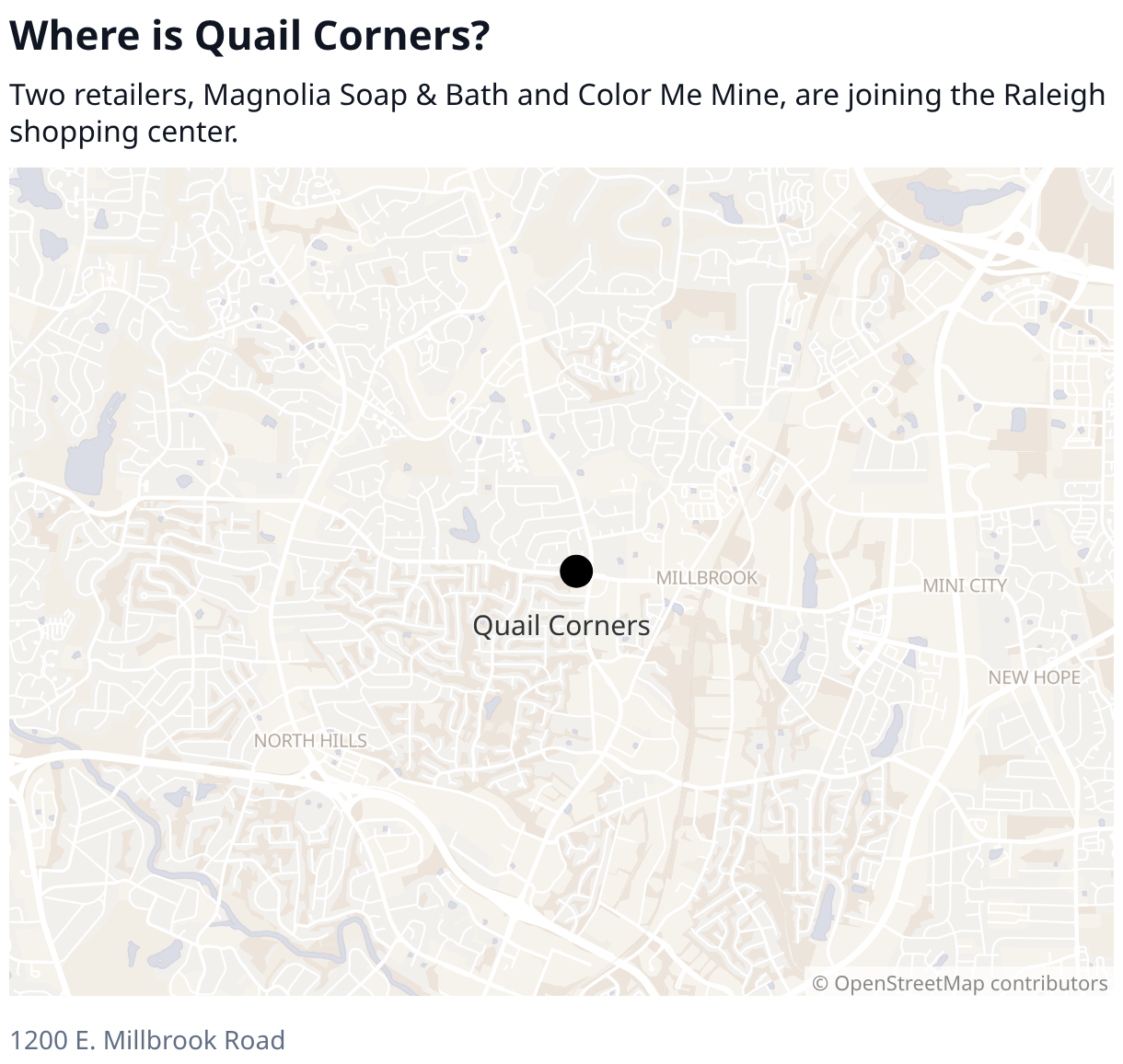 2 new businesses are headed to a popular Raleigh shopping center. When ...