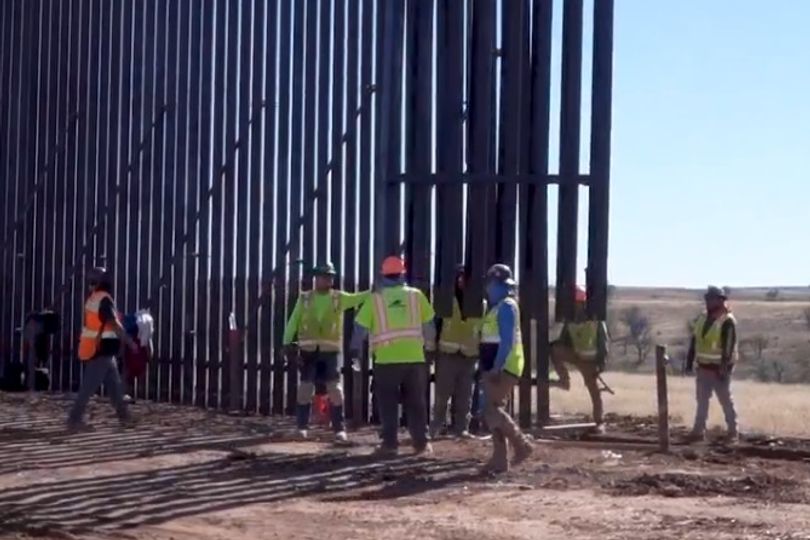 CBP releases 'ASMR video' of Texas border wall being erected