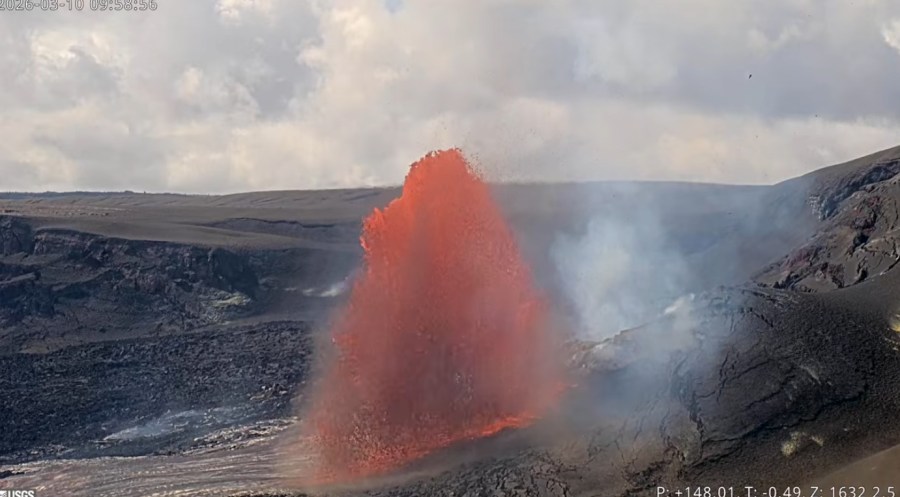 Football-sized tephra falls from sky amid lava fountains at Hawaii’s ...