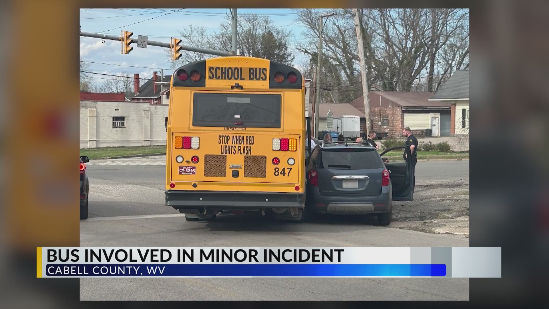 Cabell County school bus involved in minor crash, no injuries reported