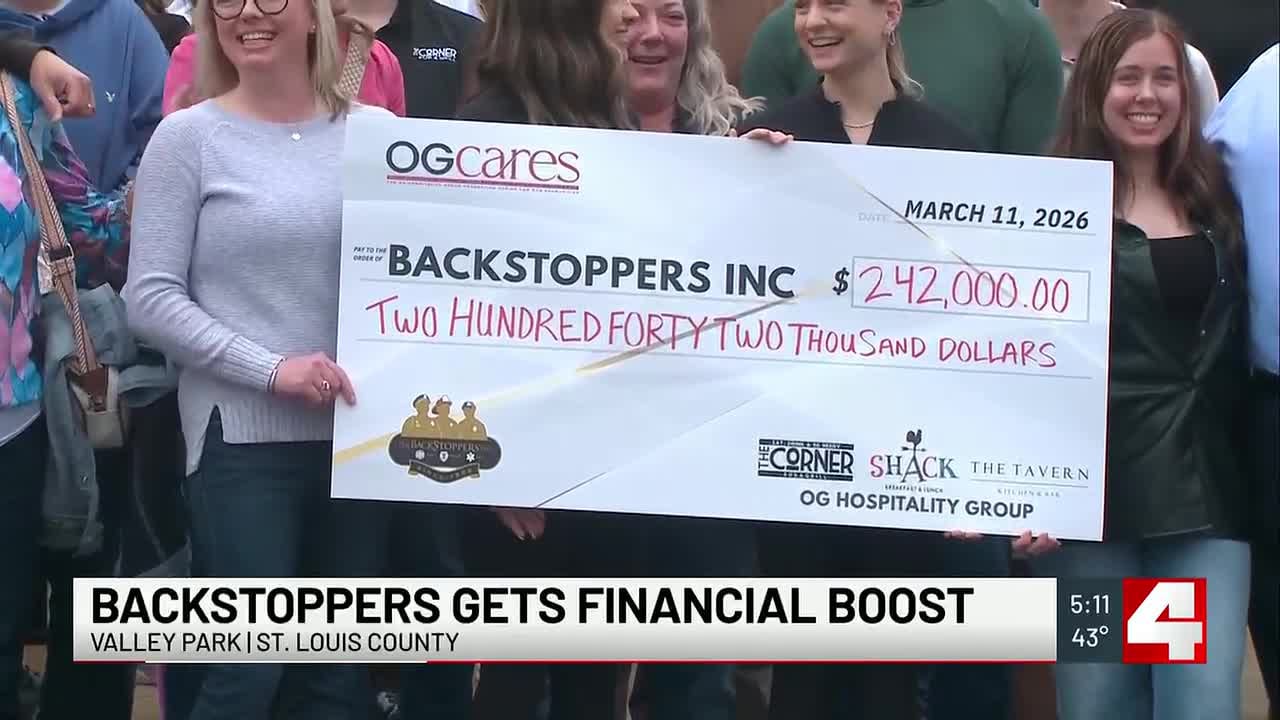 BackStoppers receives $242K check
