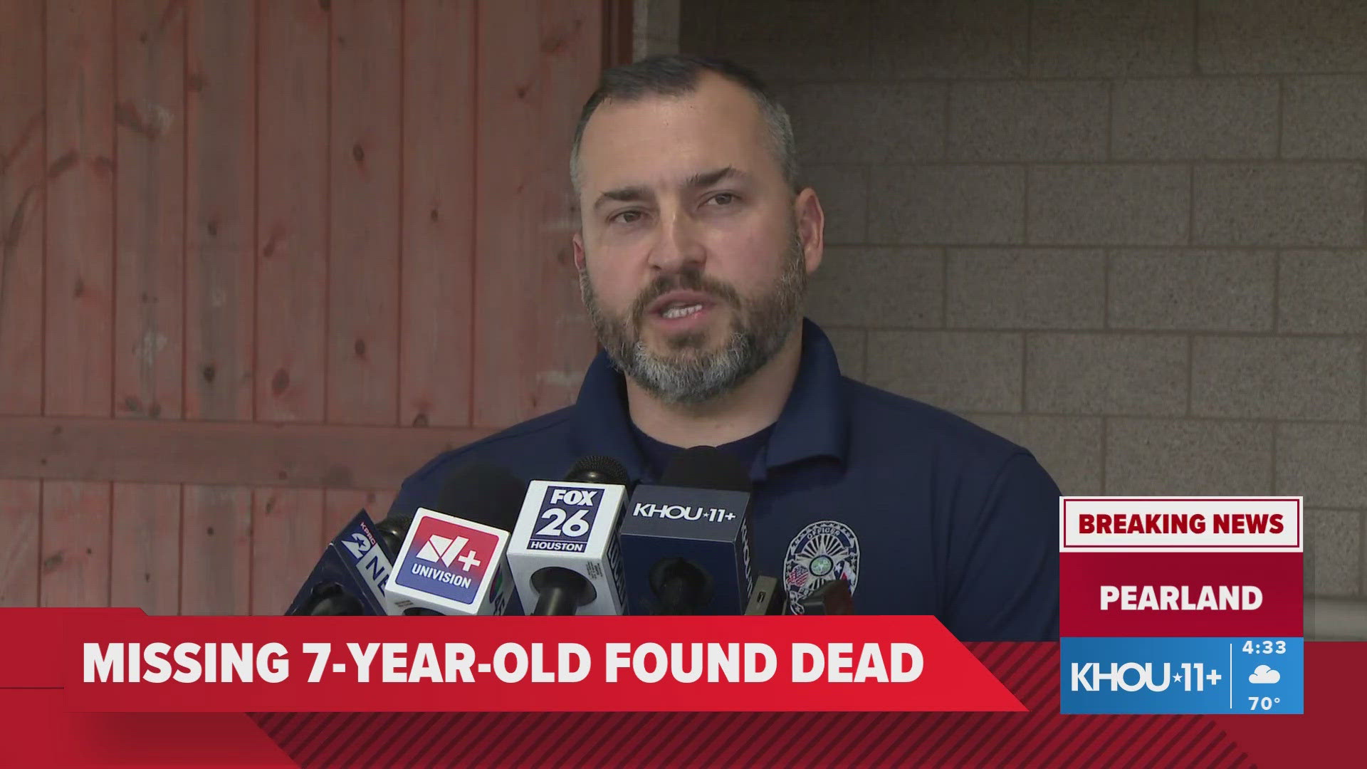 Pearland police give update after 7-year-old girl with autism found dead