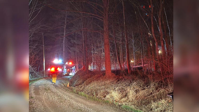 Crews battle brush fire caused by downed power lines in Cross Lanes