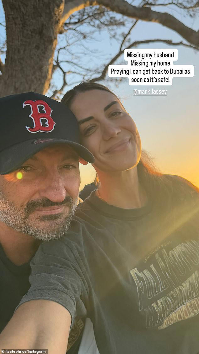 Rice revealed her sadness at being forced apart from Lassey in this Instagram post  