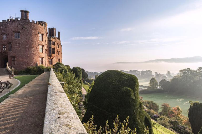 Fairytale red castle transformed over time with royal guests and ...
