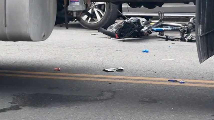 Video shows moments leading up to cyclist fatally hit by truck in ...