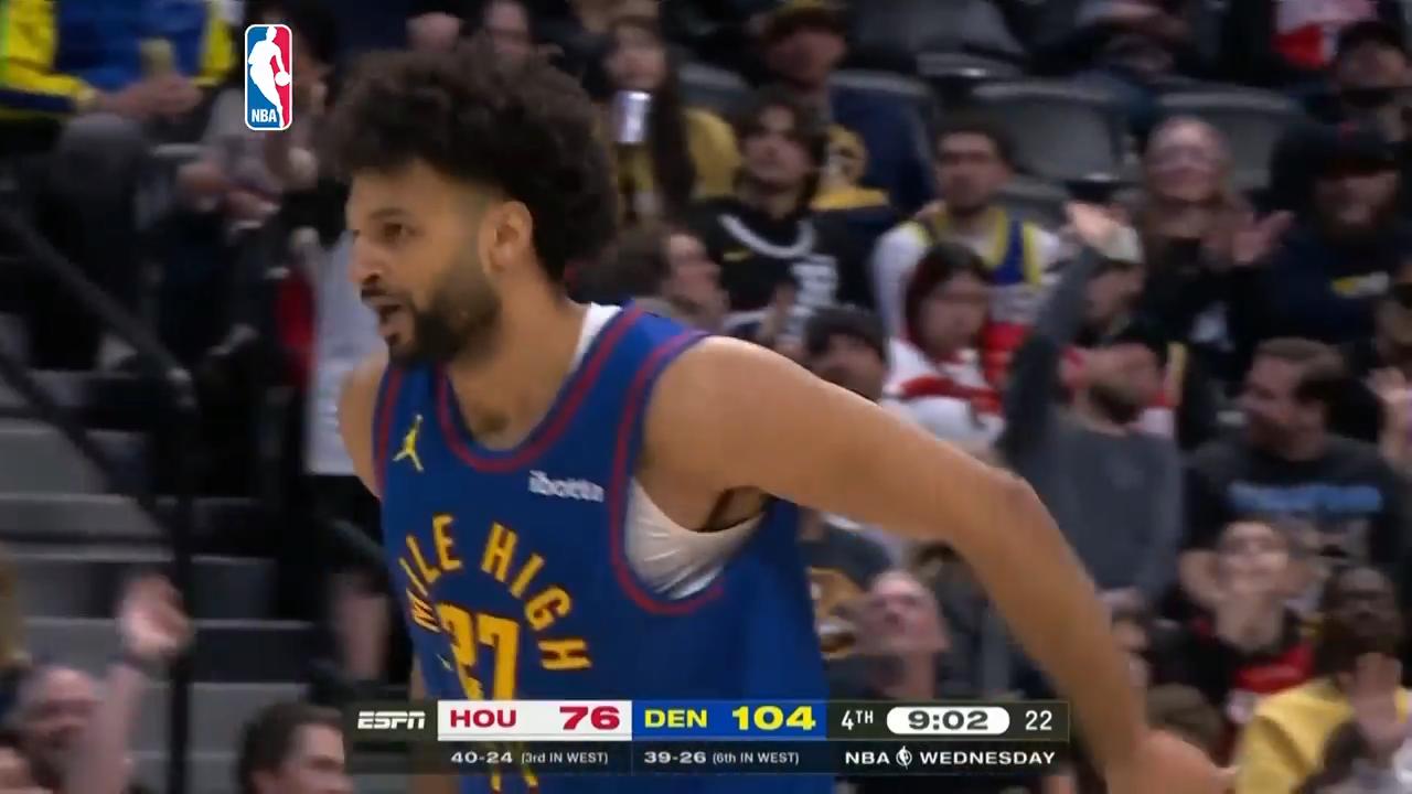 Murray scores 30 as the Nuggets take down the Rockets 129-93