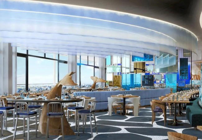 One of the dining areas.