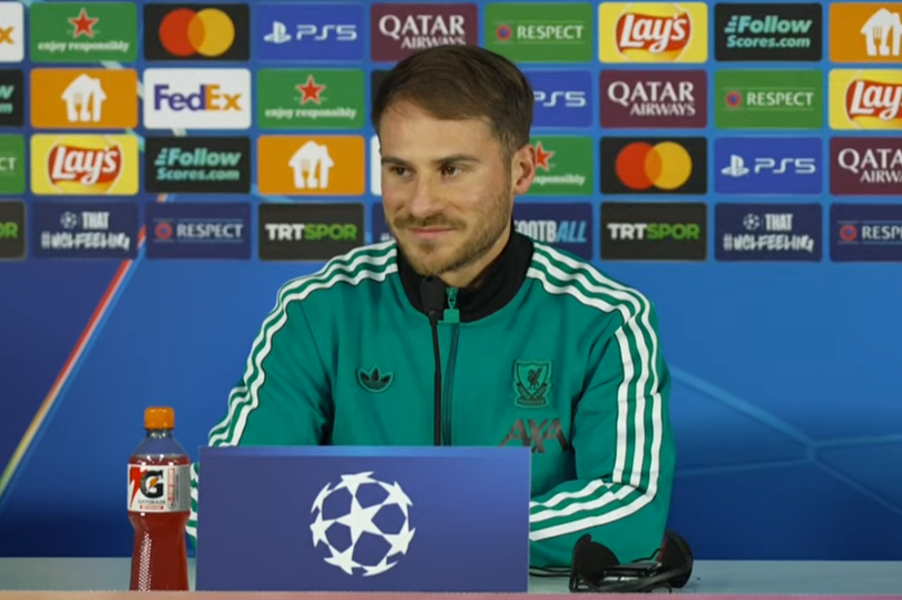 Alexis Mac Allister at Rams Park before Liverpool's Champions League clash with Galatasaray, March 9, 2026